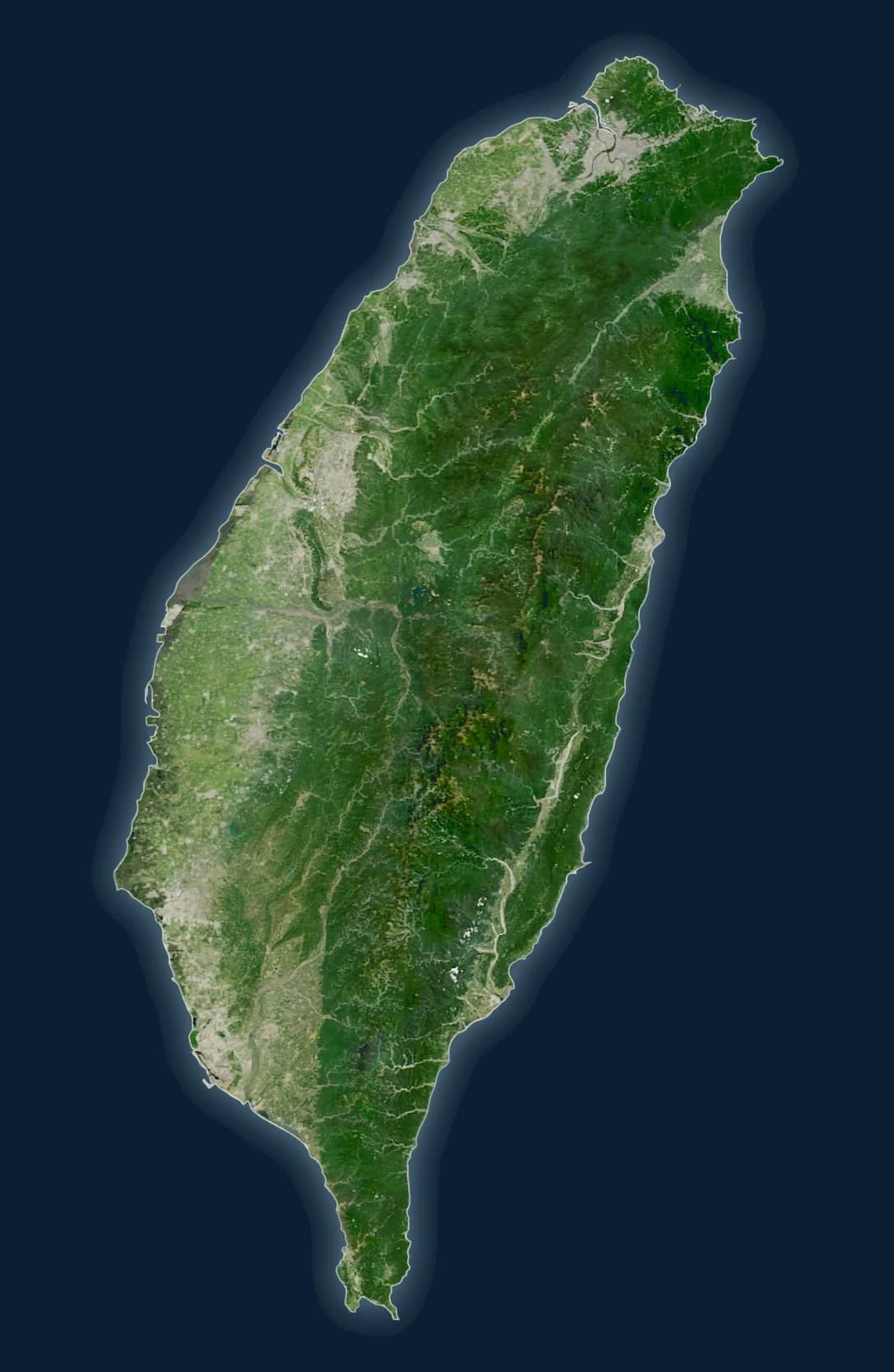 台灣衛星空拍圖