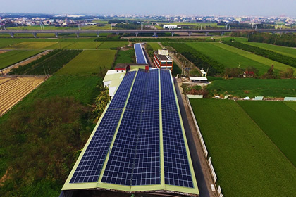 台灣低碳屋頂平舖型太陽能案場實景
